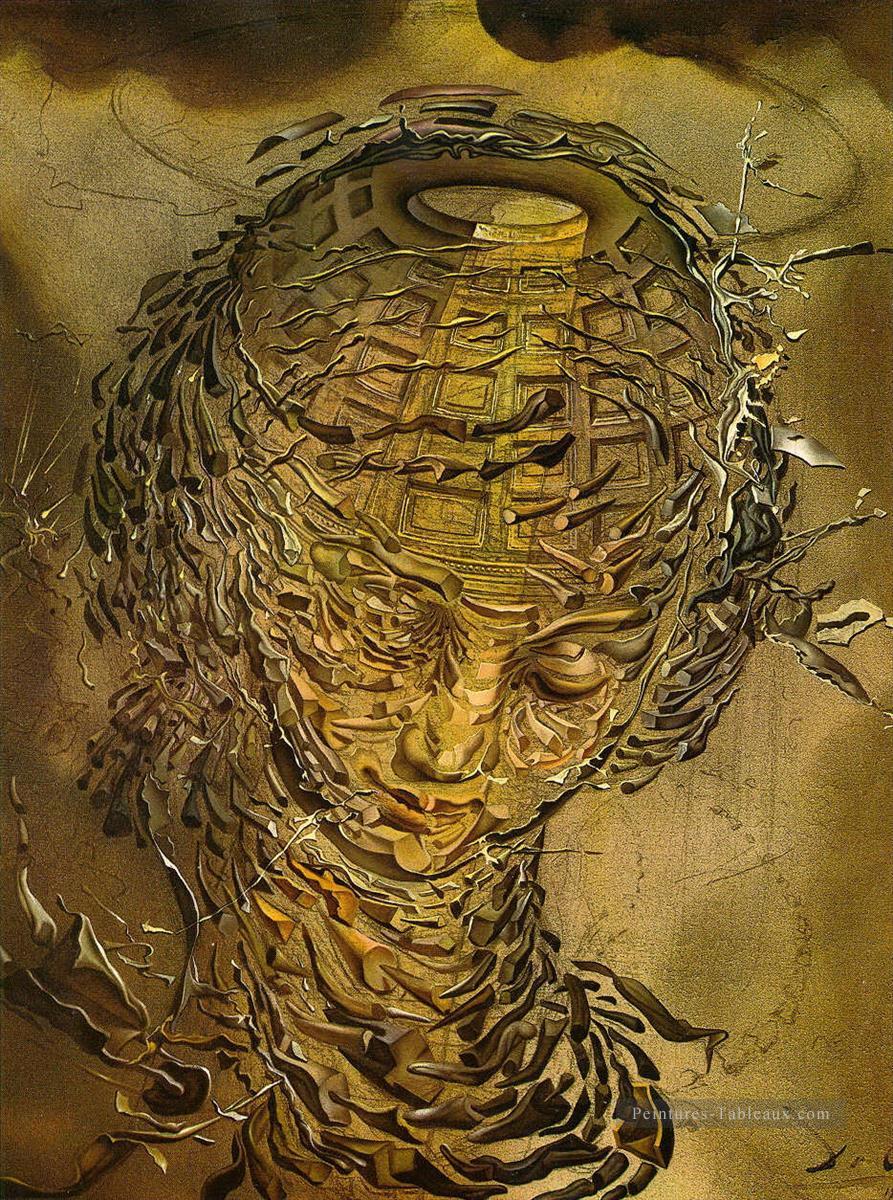 Tête Raphaelesque Explosive Salvador Dali Peintures à l'huile
